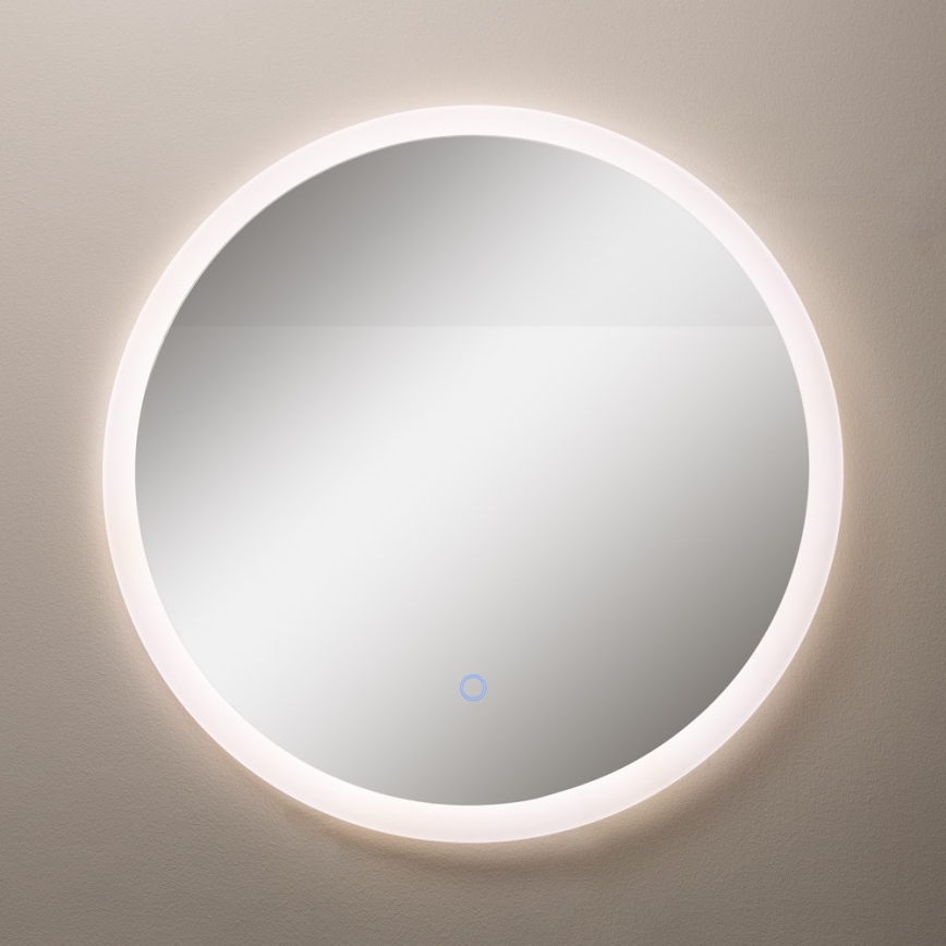Zuma Line - LED Bathroom τοίχου καθρέφτης με ένα οπίσθιος φωτισμός LED/24W/230V 3000/4000/6000K διάμετρος 60 cm IP44 λευκό