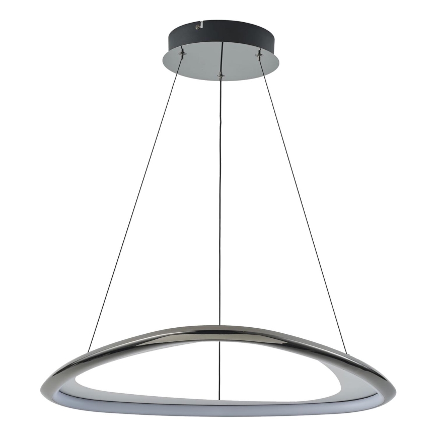 Zuma Line - Led Dimmable κρεμαστό φωτιστικό οροφής LED/34W/230V 3000K μαύρο γυαλιστερό χρώμιο