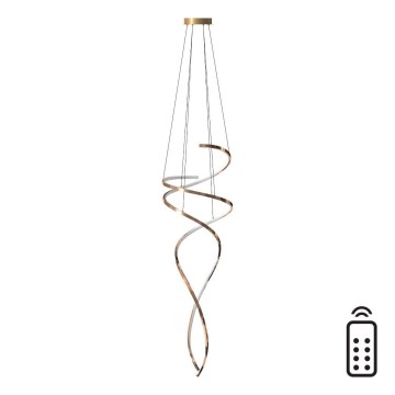 Zuma Line - Led Dimmable κρεμαστό φωτιστικό οροφής LED/68W/230V 3000/4000/6000K Ροζ χρυσό + τηλεχειριστήριο