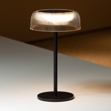 Zuma Line - LED Dimming ηλιακό επαναφορτιζόμενο Επιτραπέζιο φωτιστικό LED/2,5W/2000 mAh IP44 μαύρο