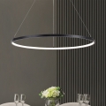 Zuma Line - LED κρεμαστό φωτιστικό με καλώδιο LED/36W/230V 3000/4000/6000K Ø 80 cm μαύρο