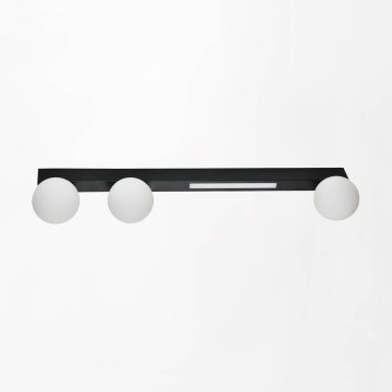 Zuma Line - LED Επιτοίχιο φωτιστικό 3xG9/40W/230V + LED/6W μαύρο