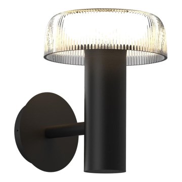 Zuma Line - LED ηλιακό τοίχου φωτιστικό LED/2,5W/2000 mAh IP44 μαύρο