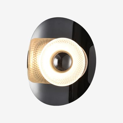 Zuma Line - LED φωτιστικό τοίχου LED/8W/230V μαύρο/καπνιστό μαύρο
