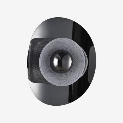 Zuma Line - LED φωτιστικό τοίχου LED/8W/230V μαύρο/καπνιστό μαύρο