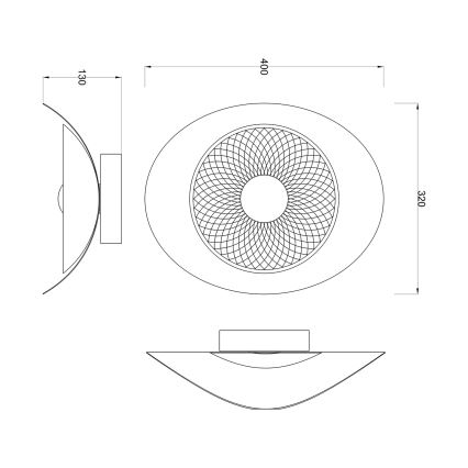 Zuma Line - LED φωτιστικό τοίχου LED/8W/230V μαύρο/καπνιστό μαύρο
