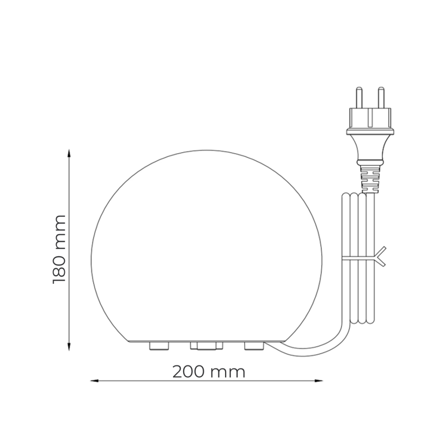 Zuma Line - Εξωτερικό φωτιστικό 1xE27/10W/230V διάμ. 20 εκ. IP44