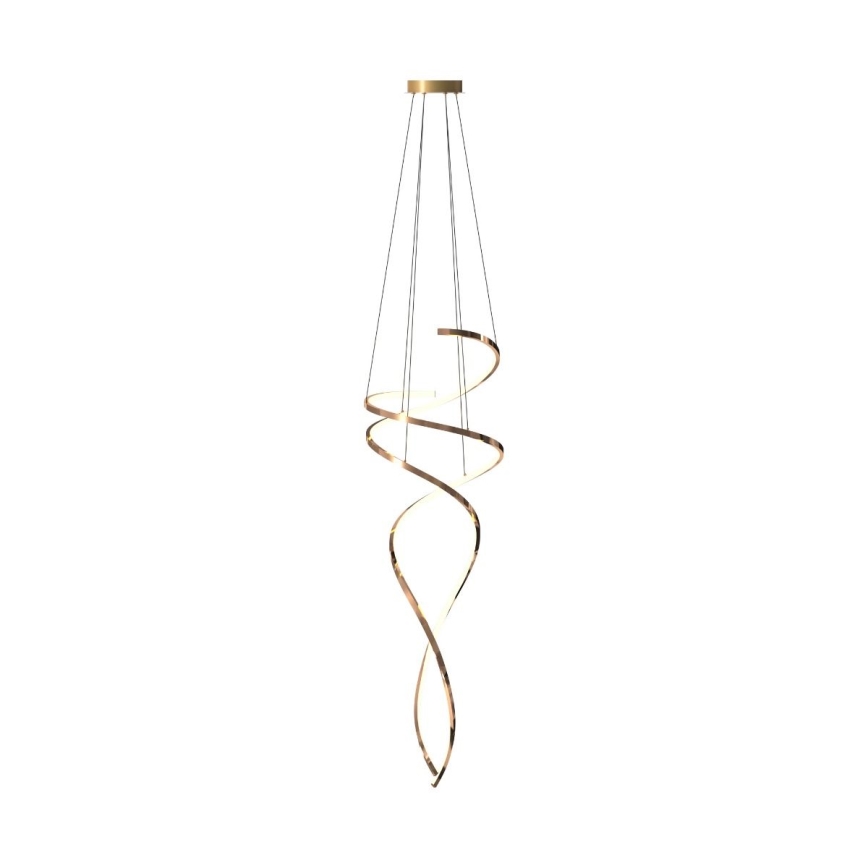 Zuma Line - Led Dimmable κρεμαστό φωτιστικό οροφής LED/68W/230V 3000/4000/6000K Ροζ χρυσό + τηλεχειριστήριο