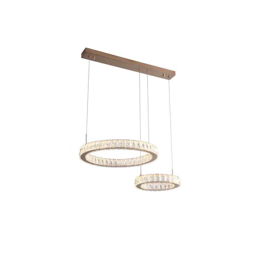 Zuma Line - Κρεμαστό φωτιστικό LED σε καλώδιο LED/36W/230V ροζ χρυσό