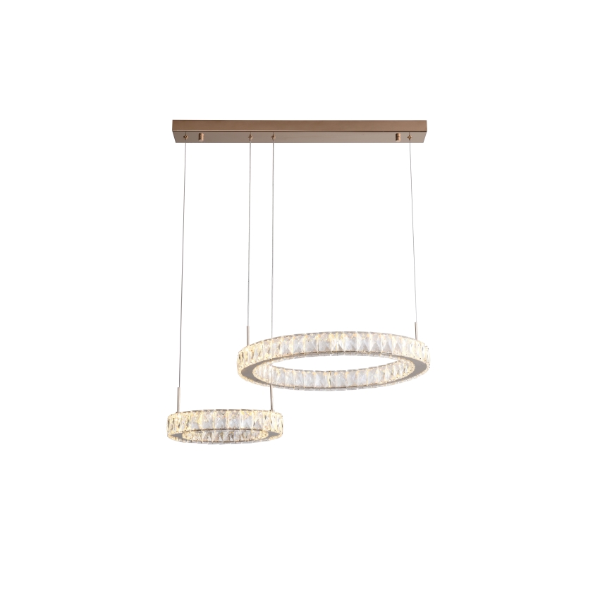 Zuma Line - Κρεμαστό φωτιστικό LED σε καλώδιο LED/36W/230V ροζ χρυσό