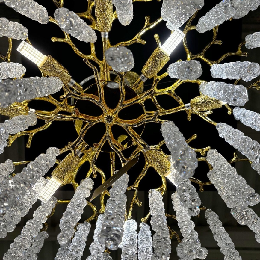 Zuma Line - Κρεμαστό φωτιστικό οροφής 8xG9/3,5W/230V χρυσό