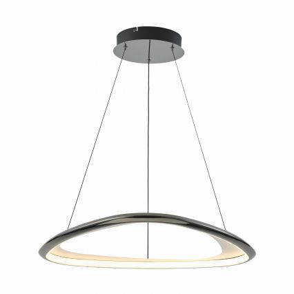 Zuma Line - Led Dimmable κρεμαστό φωτιστικό οροφής LED/34W/230V 3000K μαύρο γυαλιστερό χρώμιο
