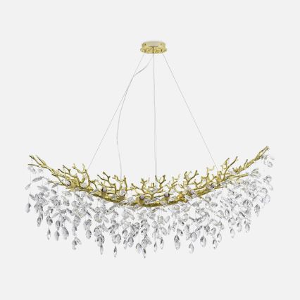 Zuma Line - Κρεμαστό φωτιστικό σε καλώδιο 14xG9/3,5W/230V 115x40 cm χρυσό