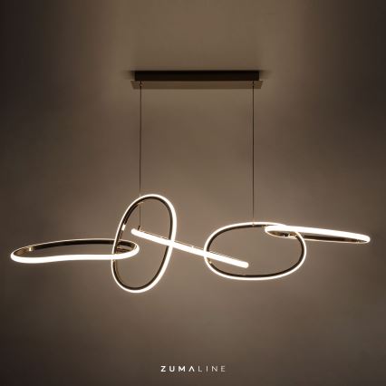Zuma Line - Led Dimmable κρεμαστό φωτιστικό οροφής LED/56W/230V χρυσαφί