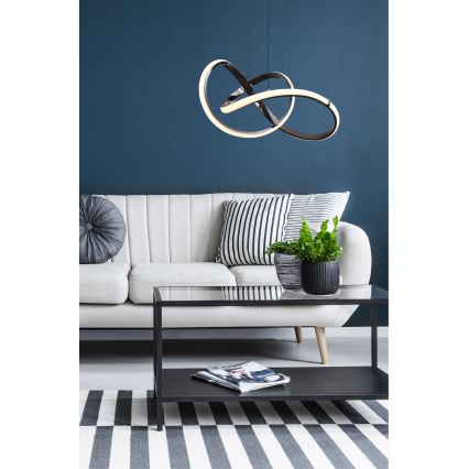 Zuma Line - Led Dimmable κρεμαστό φωτιστικό οροφής LED/44W/230V μαύρο