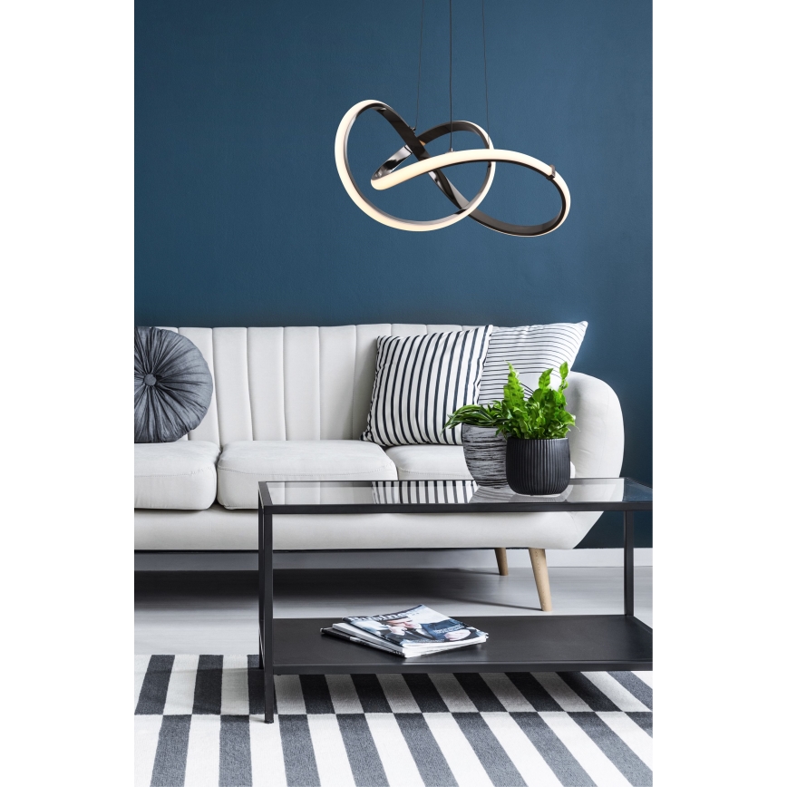 Zuma Line - Led Dimmable κρεμαστό φωτιστικό οροφής LED/44W/230V μαύρο