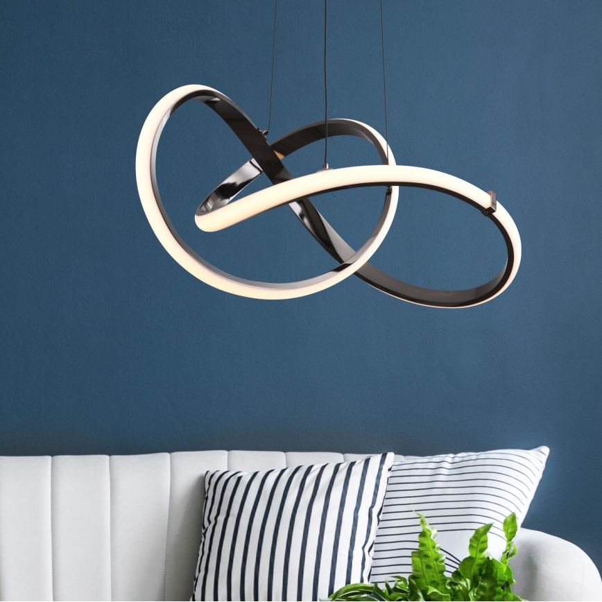 Zuma Line - Led Dimmable κρεμαστό φωτιστικό οροφής LED/44W/230V μαύρο