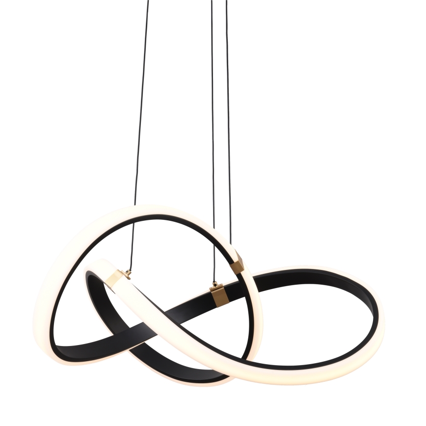 Zuma Line - Ρυθμιζόμενο LED φωτιστικό οροφής με καλώδιο LED/44W/230V μαύρο/χρυσό