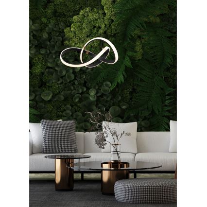 Zuma Line - Ρυθμιζόμενο LED φωτιστικό οροφής με καλώδιο LED/44W/230V μαύρο/χρυσό