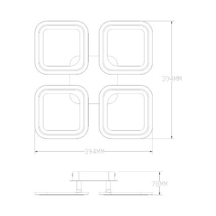 Zuma Line - LED Dimmable φωτιστικό οροφής LED/30W/230V 3000-6000K λευκό + τηλεχειριστήριο