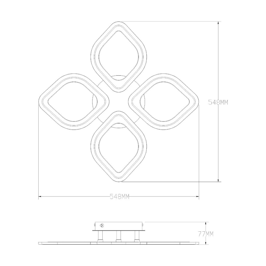 Zuma Line - LED Dimmable φωτιστικό οροφής LED/30W/230V 3000-6000K λευκό + τηλεχειριστήριο