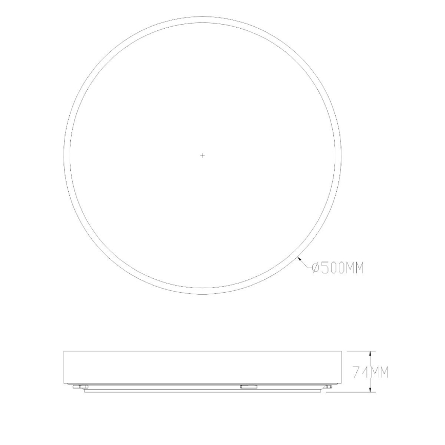 Zuma Line - Φωτιστικό οροφής μπάνιου dimming LED LED/50W/230V 3000-6000K διάμετρος 50 cm IP44 ορείχαλκος + τηλεχειριστήριο