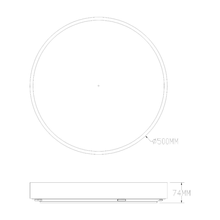 Zuma Line - Φωτιστικό οροφής μπάνιου dimming LED LED/50W/230V 3000-6000K διάμετρος 50 cm IP44 χρυσό + τηλεχειριστήριο