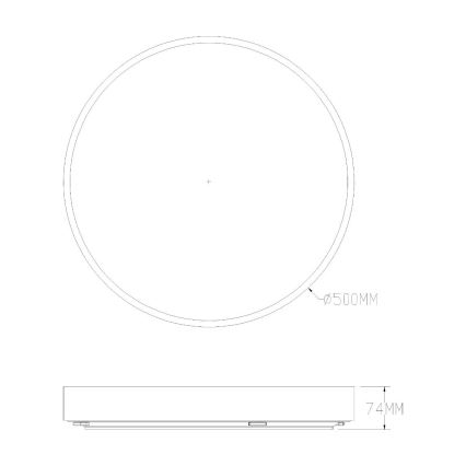Zuma Line - Φωτιστικό οροφής μπάνιου dimming LED LED/50W/230V 3000-6000K διάμετρος 50 cm IP44 χρυσό + τηλεχειριστήριο