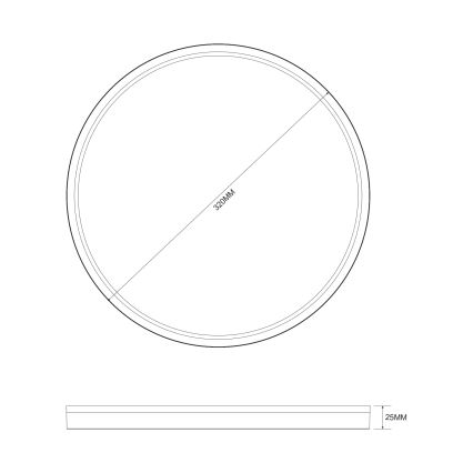 Zuma Line - LED Dimmable φωτιστικό οροφής LED/26,5W/230V + LED/6,5W 3000/4000/5500K διάμετρος 32 cm χρυσό