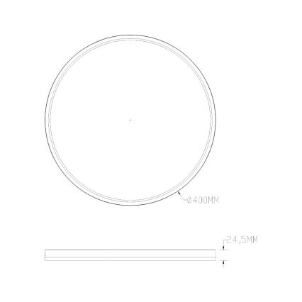 Zuma Line - LED RGBW Dimmable φωτιστικό οροφής LED/32W/230V + LED/8W 3000-6000K μαύρο + τηλεχειριστήριο