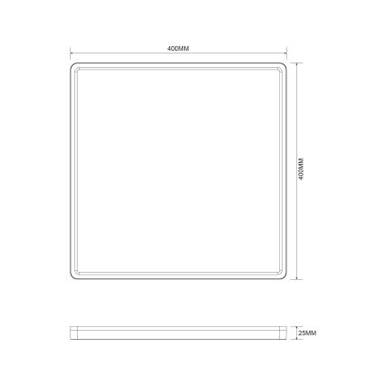 Zuma Line - LED Dimmable φωτιστικό οροφής LED/38W/230V + LED/12W 3000/4000/5500K 40x40 cm χρυσό