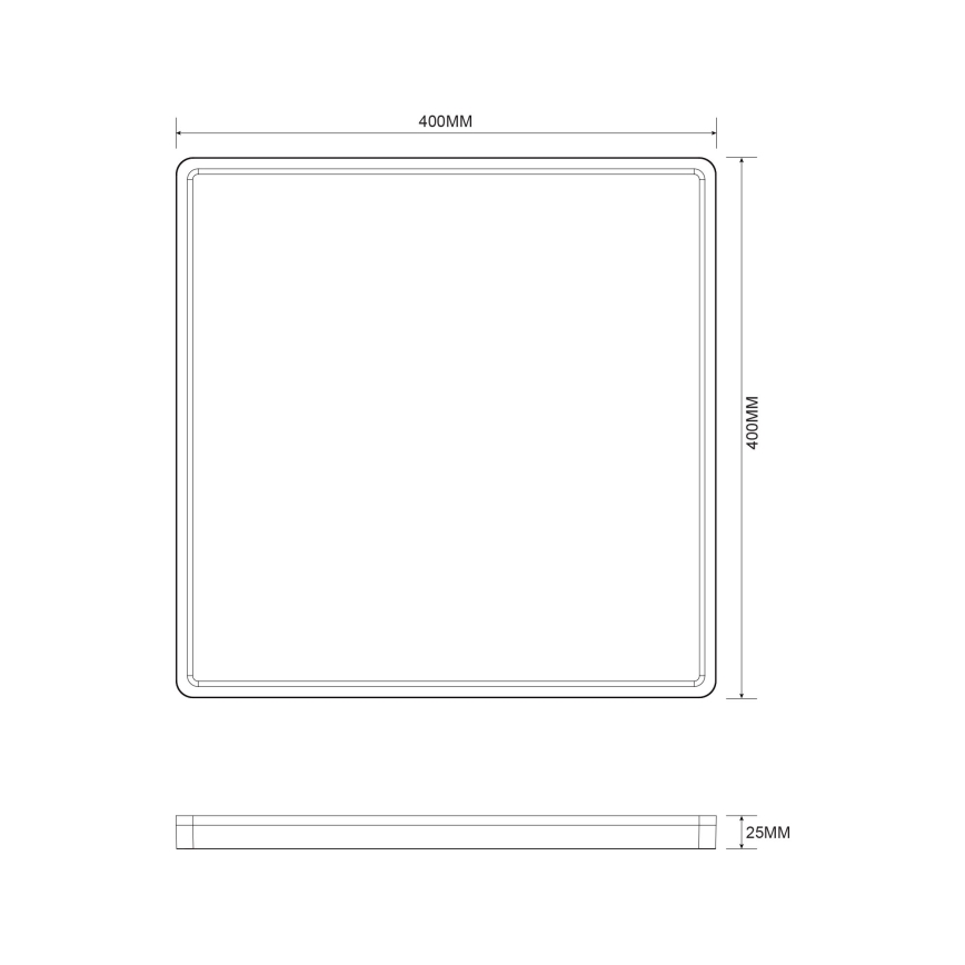 Zuma Line - LED Dimmable φωτιστικό οροφής LED/38W/230V + LED/12W 3000/4000/5500K 40x40 cm χρυσό