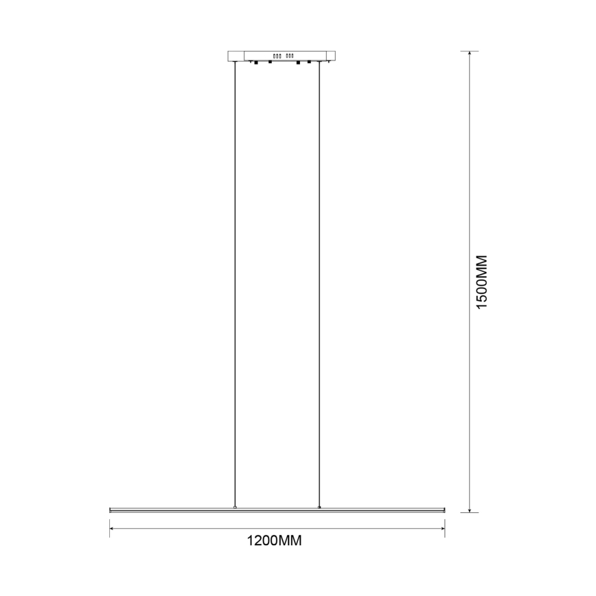 Zuma Line - LED Κρεμαστό φωτιστικό σε σύρμα LED/20W/230V μαύρο