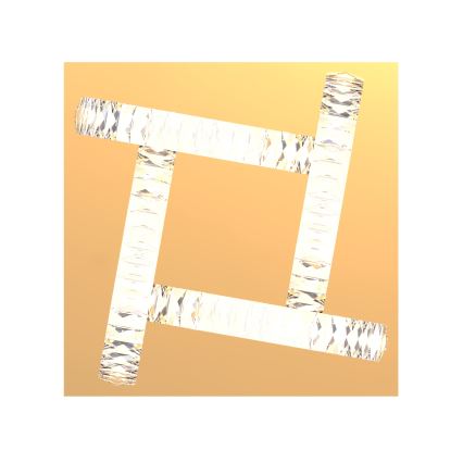 Zuma Line - Ρυθμιζόμενο LED κρυστάλλινο οροφής φωτιστικό LED/23,5W/230V 2700-6000K χρυσό + τηλεχειριστήριο