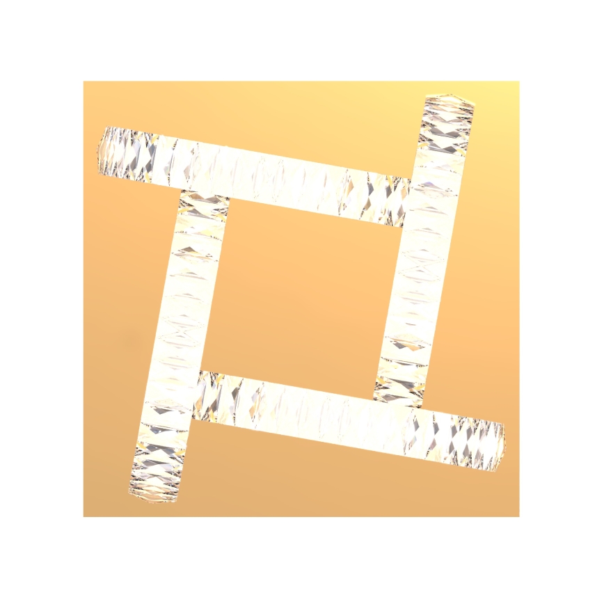 Zuma Line - Ρυθμιζόμενο LED κρυστάλλινο οροφής φωτιστικό LED/23,5W/230V 2700-6000K χρυσό + τηλεχειριστήριο