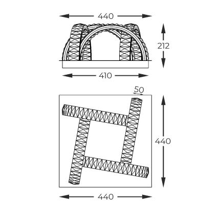 Zuma Line - Ρυθμιζόμενο LED κρυστάλλινο οροφής φωτιστικό LED/23,5W/230V 2700-6000K χρυσό + τηλεχειριστήριο