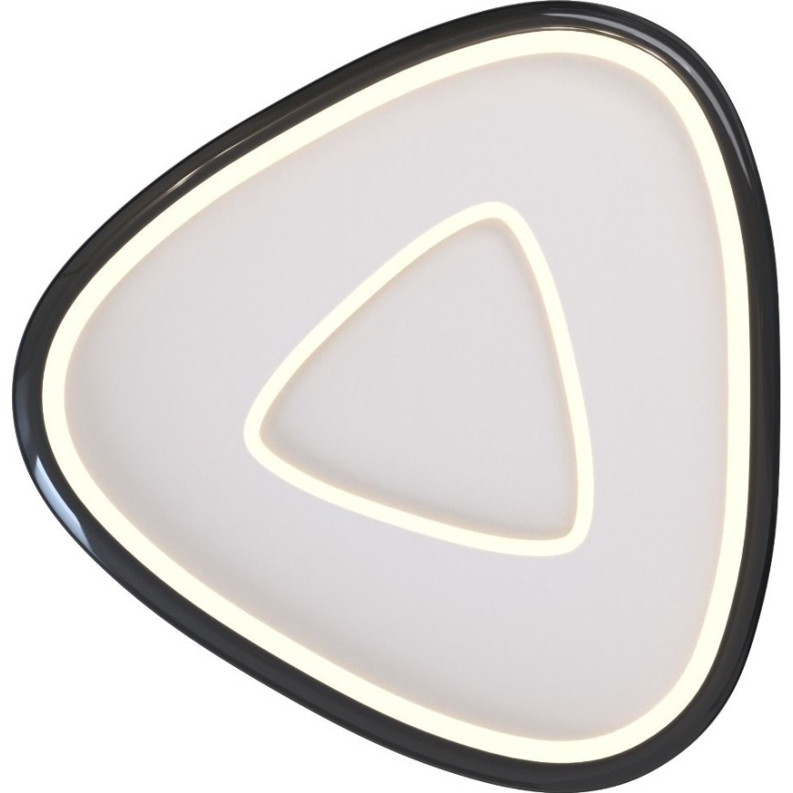 Zuma Line - LED Dimmable φωτιστικό οροφής LED/27W/230V 3000K μαύρο γυαλιστερό χρώμιο