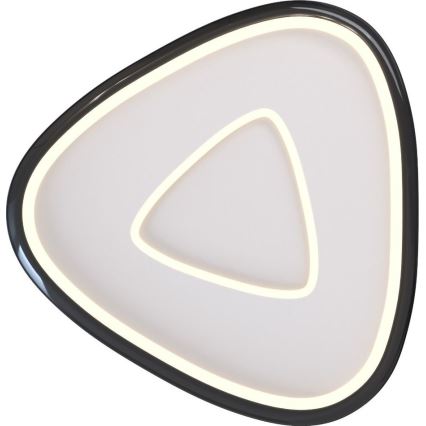 Zuma Line - LED Dimmable φωτιστικό οροφής LED/27W/230V 3000K μαύρο γυαλιστερό χρώμιο