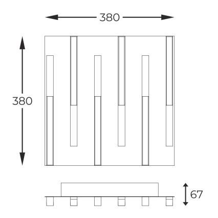 Zuma Line - LED Dimmable φωτιστικό οροφής LED/26W/230V