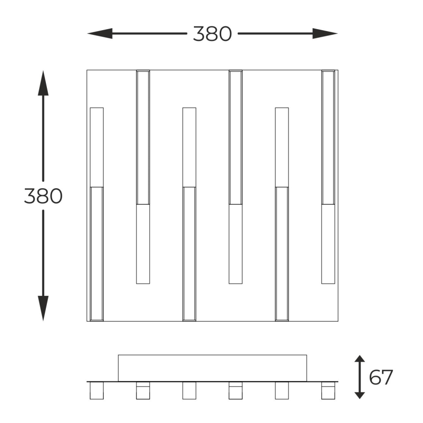 Zuma Line - LED Dimmable φωτιστικό οροφής LED/26W/230V