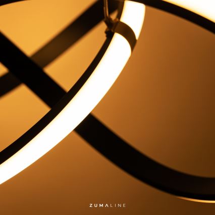 Zuma Line - LED Ρυθμιζόμενο φωτιστικό οροφής LED/44W/230V μαύρο/χρυσό