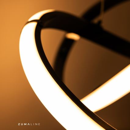 Zuma Line - LED Ρυθμιζόμενο φωτιστικό οροφής LED/44W/230V μαύρο/χρυσό