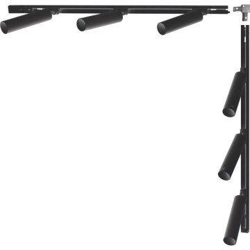 Zuma Line - Σποτ φωτιστικό σε σύστημα ράγας 6xGU10/35W/230V μαύρο