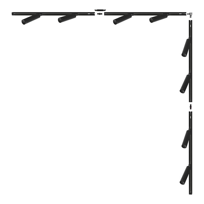 Zuma Line - Σποτ φωτιστικό σε σύστημα ράγας 8xGU10/35W/230V μαύρο