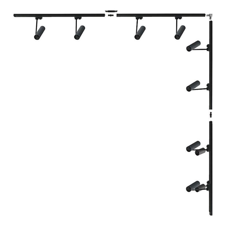 Zuma Line - Σποτ για σύστημα ράγας 8xGU10/35W/230V μαύρο