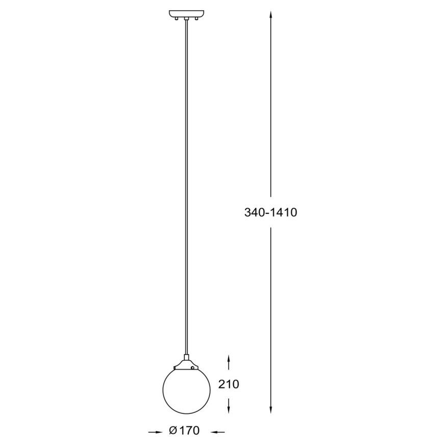 Zuma Line - Πολύφωτο κρεμαστό 1xE27/40W/230V