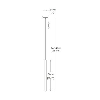 Zuma Line -  Κρεμαστό φωτιστικό οροφής LED LED/5W/230V χρυσό