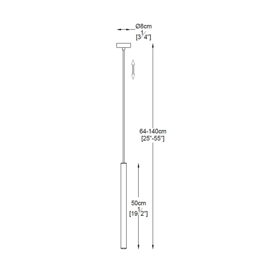 Zuma Line -  Κρεμαστό φωτιστικό οροφής LED LED/5W/230V χρυσό