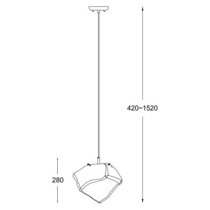 Zuma Line - Πολύφωτο κρεμαστό 1xE27/40W/230V