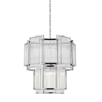 Zuma Line - Κρεμαστό φωτιστικό οροφής 8xE14/60W/230V γυαλιστερό χρώμιο